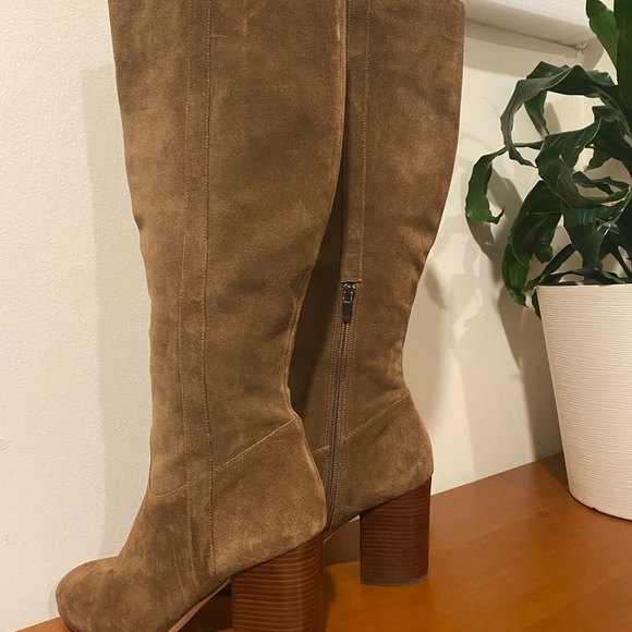 Suede Block Knee high boots - Picture 3 of 7